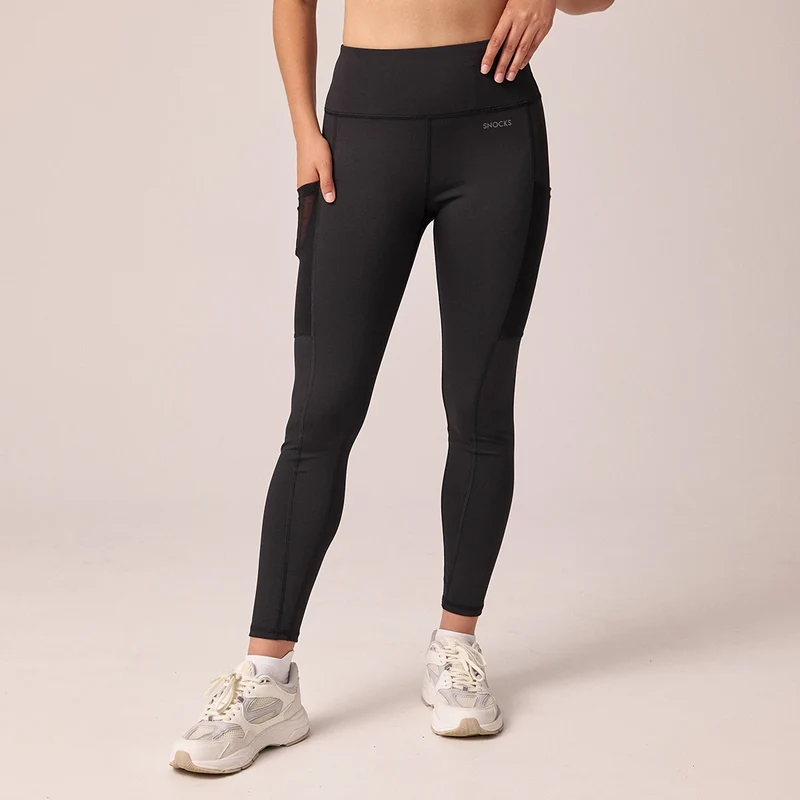 Leggings mit Tasche | Schwarz