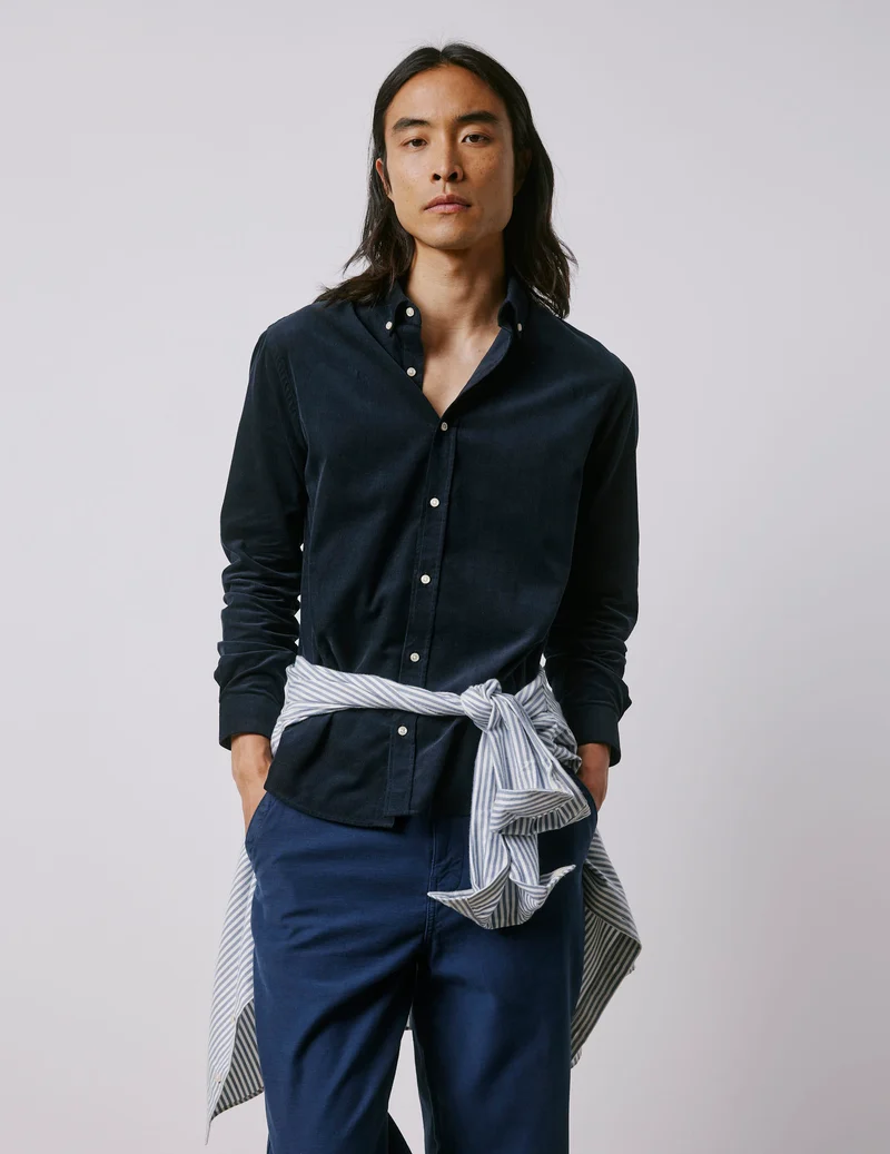 Chemise Gaspard bleu marine