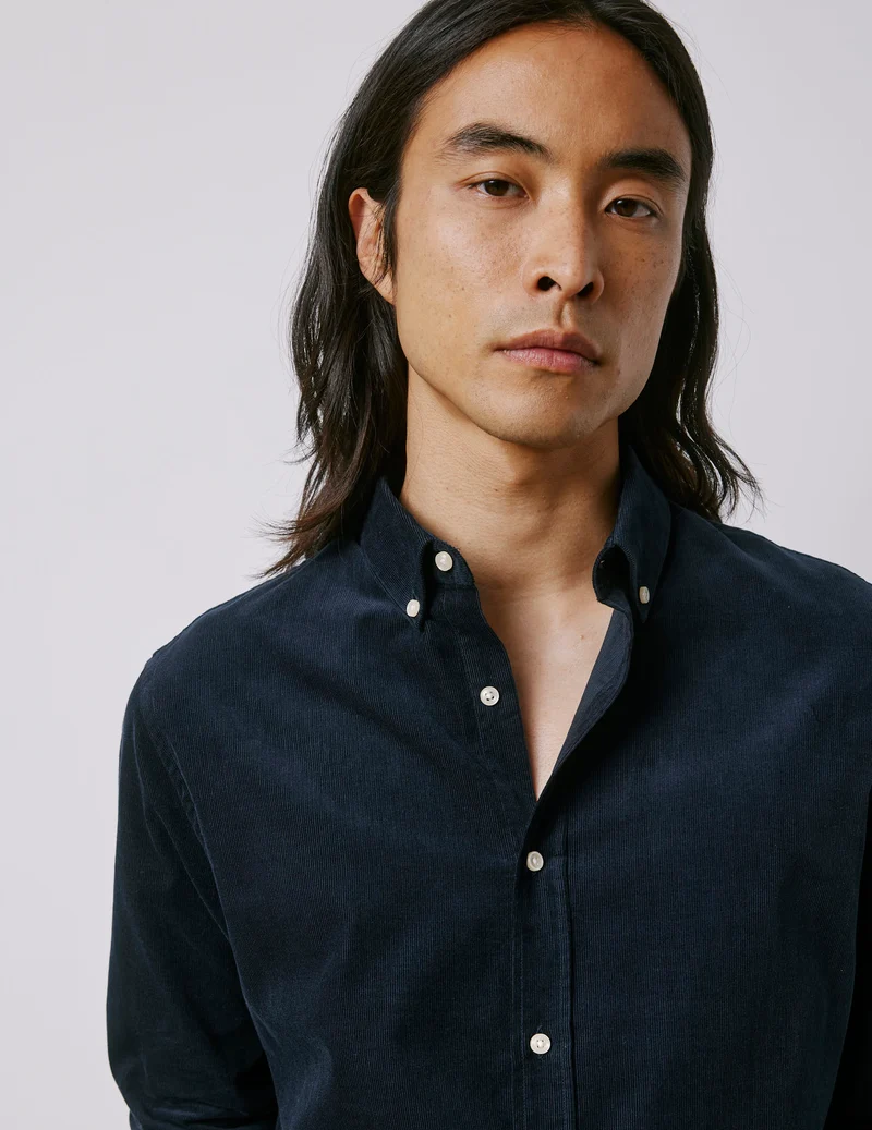 Chemise Gaspard bleu marine