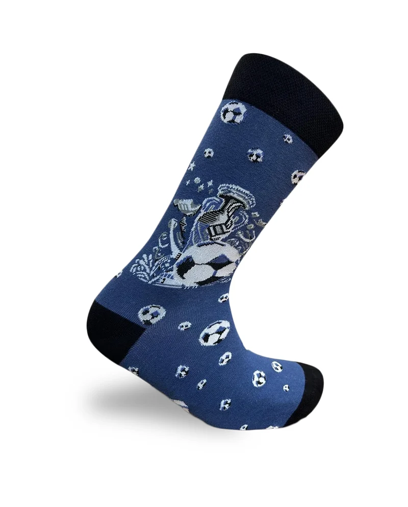 Football Blue Socks Classic Sport Series