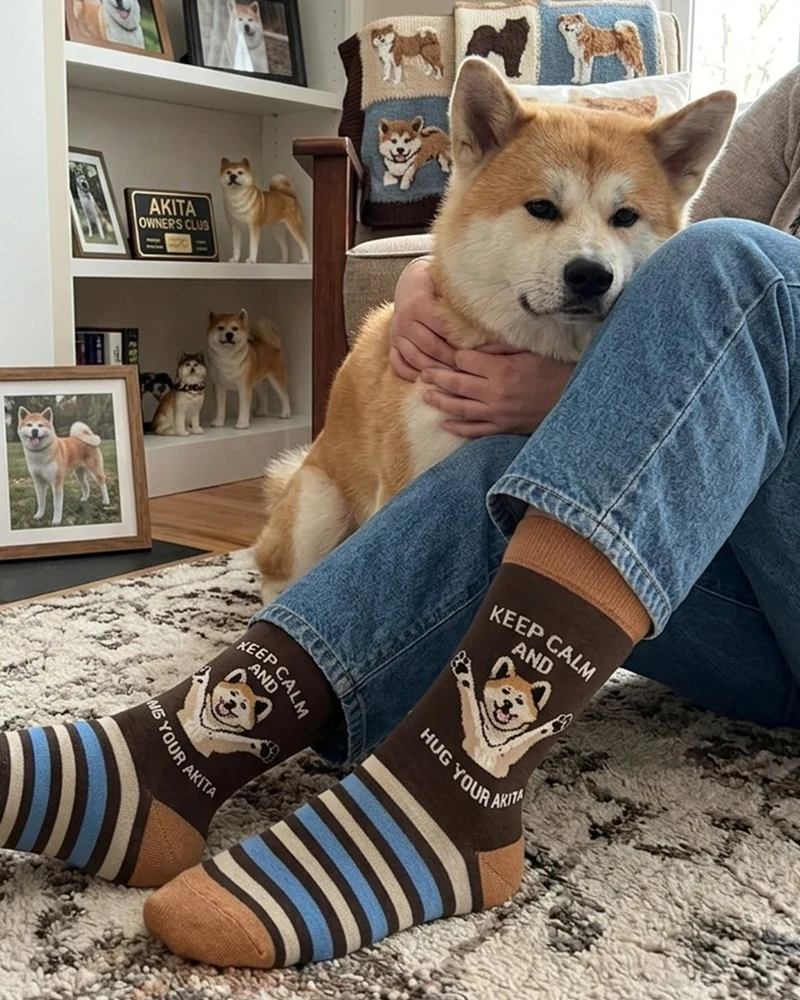 Akita Socks Japanese Dog Breed Series
