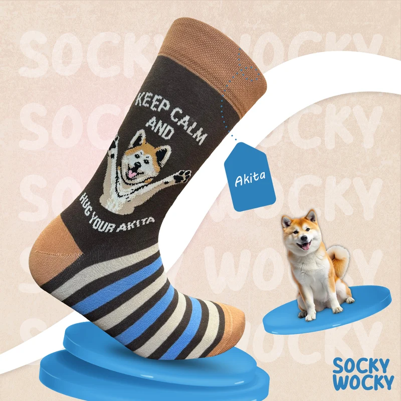 Akita Socks Japanese Dog Breed Series