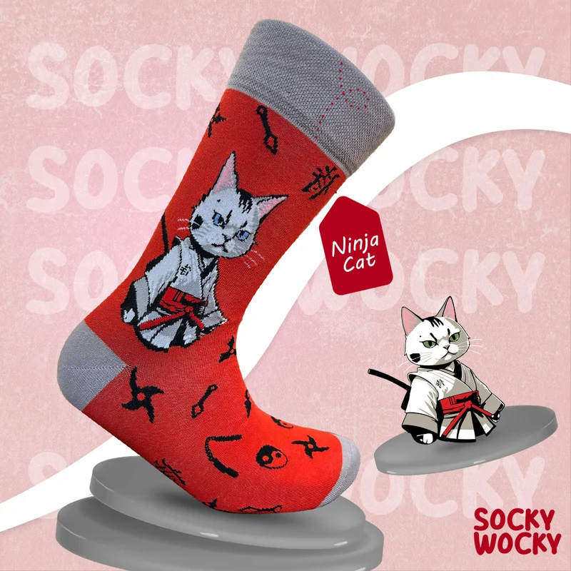 Ninja Cat Socks Stealth Animal Edition