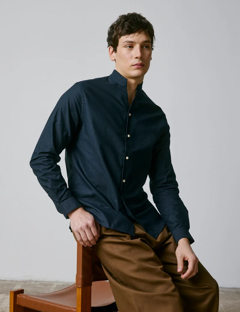 Chemise Carl bleu marine