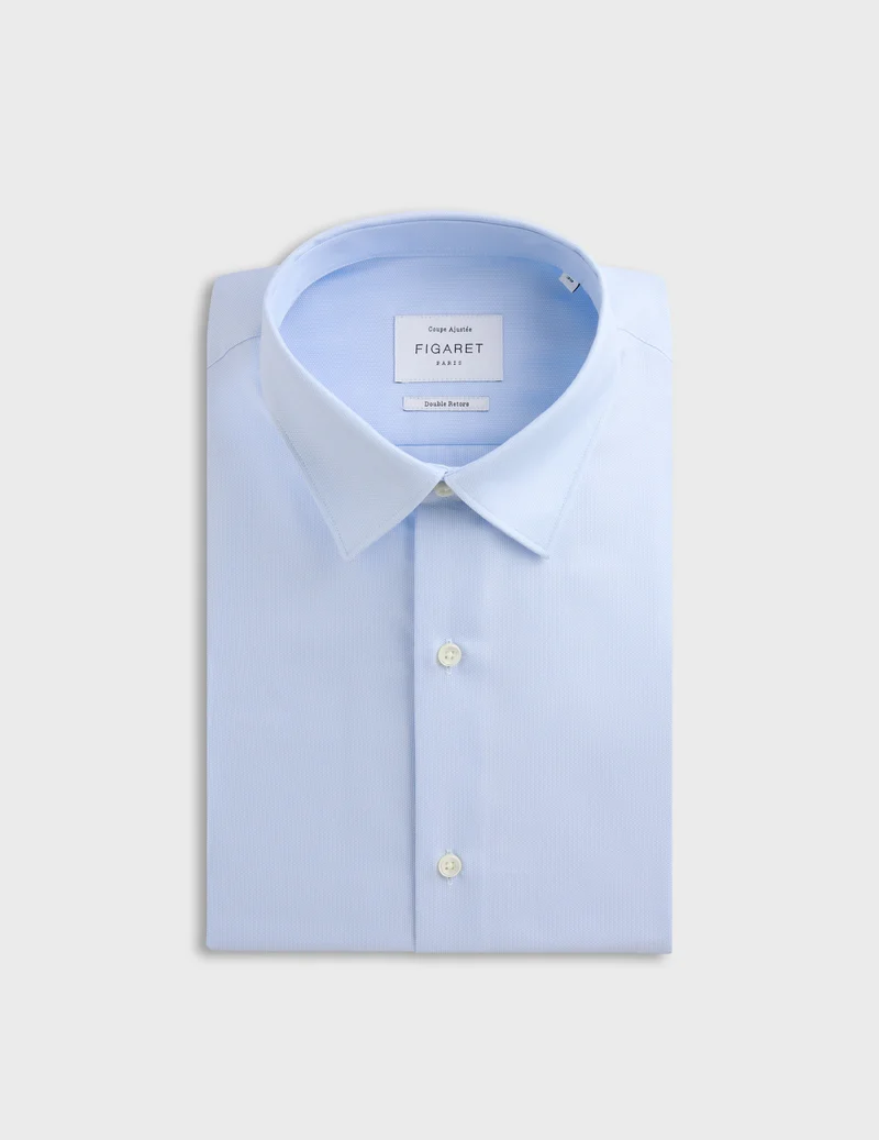 Chemise Ajustée bleue