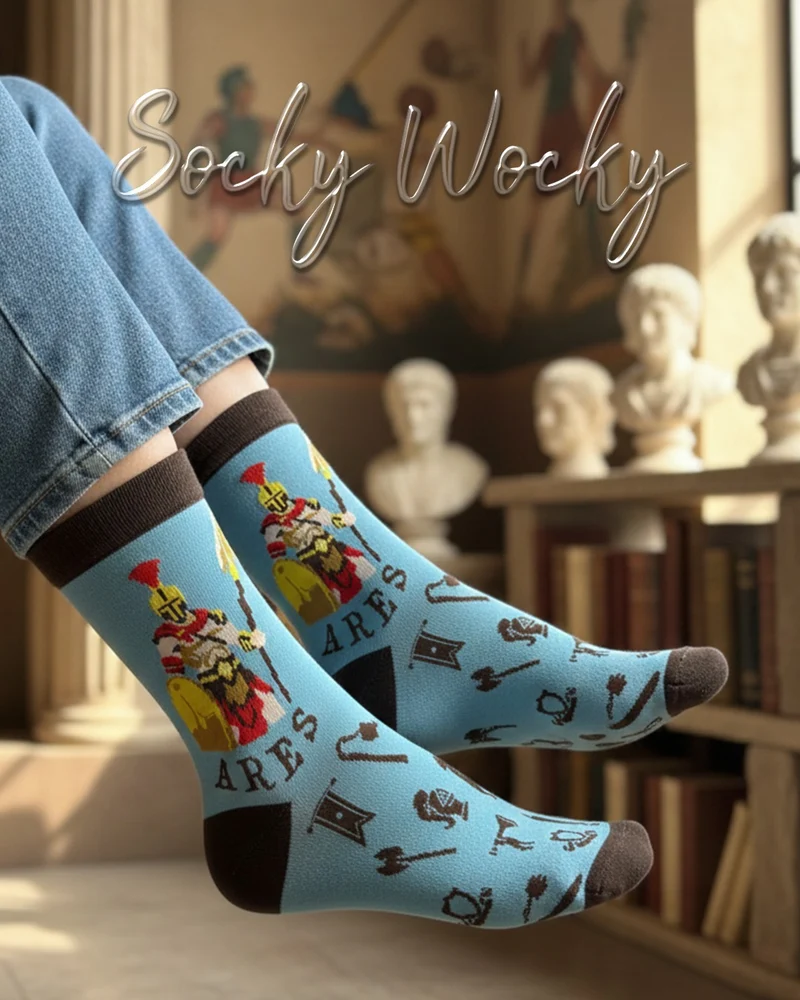 Ares Socks Greek Mythology Edition