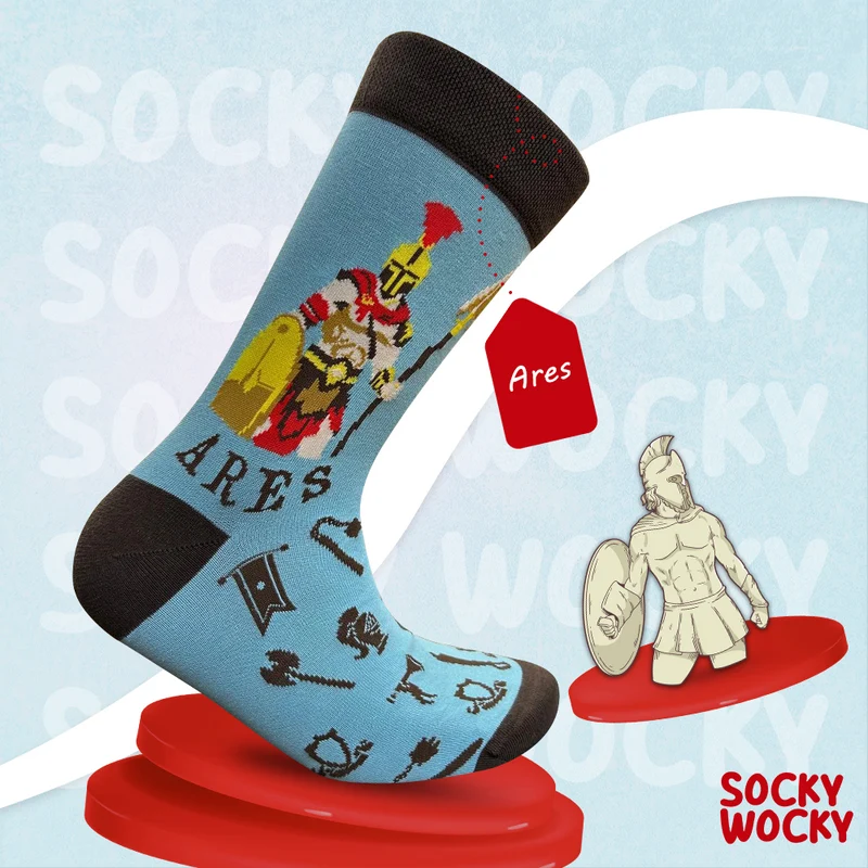 Ares Socks Greek Mythology Edition