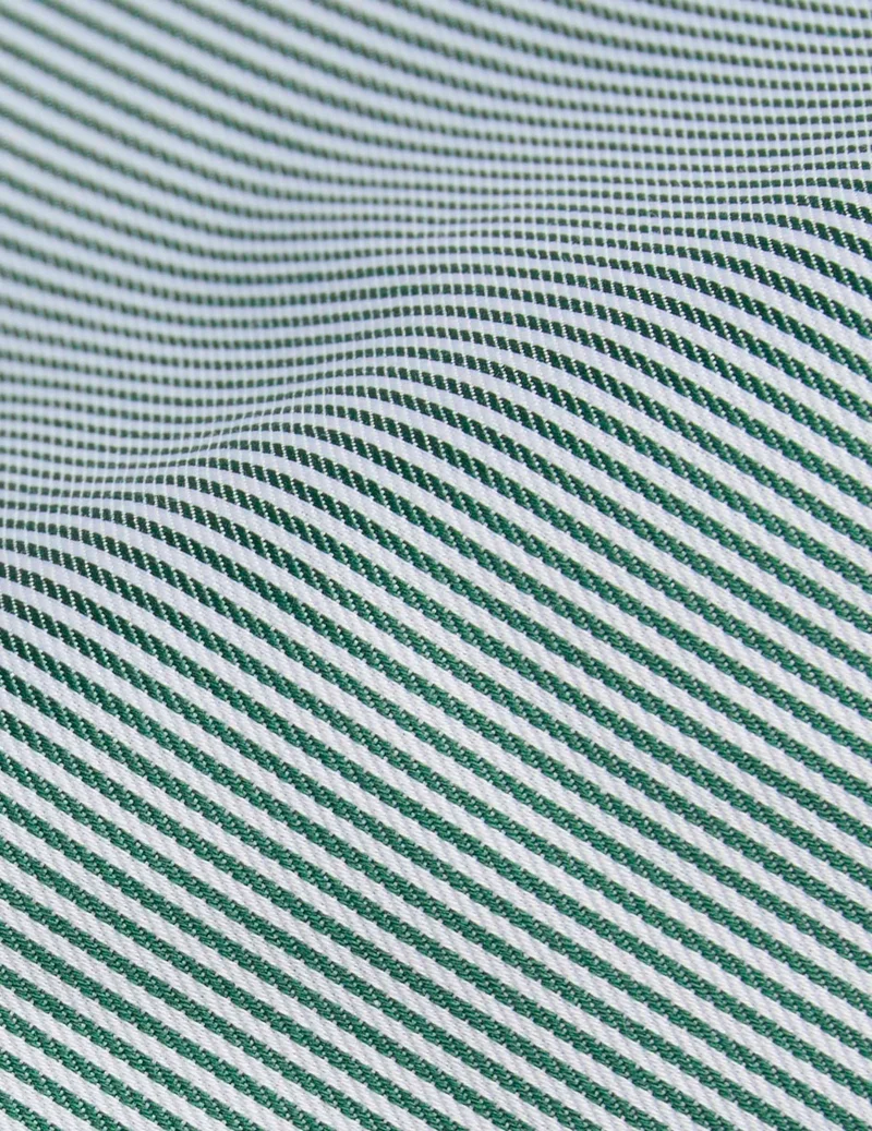 Chemise classique Voyage rayée verte