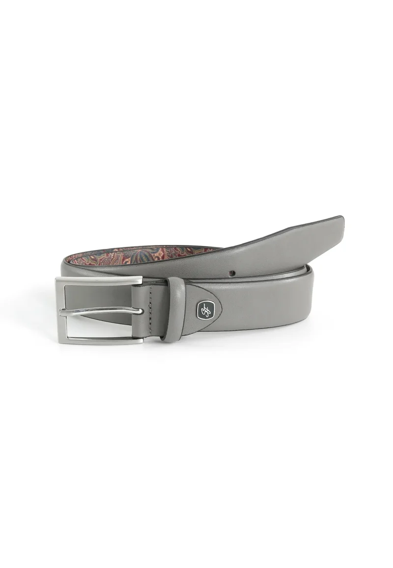 Ledergürtel Herren 3,5 cm – mit Paisley-Rückseite