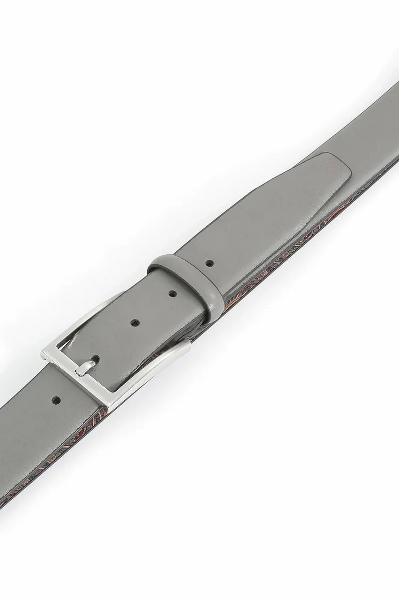 Ledergürtel Herren 3,5 cm – mit Paisley-Rückseite