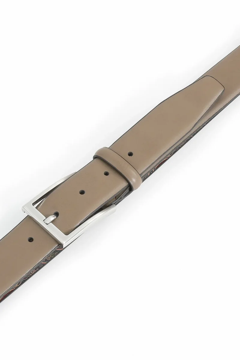 Ledergürtel Herren 3,5 cm – mit Paisley-Rückseite