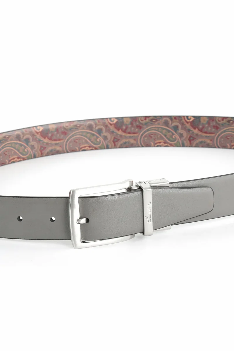 Wendegürtel Herren 3,5 cm – Paisley-Innenseite