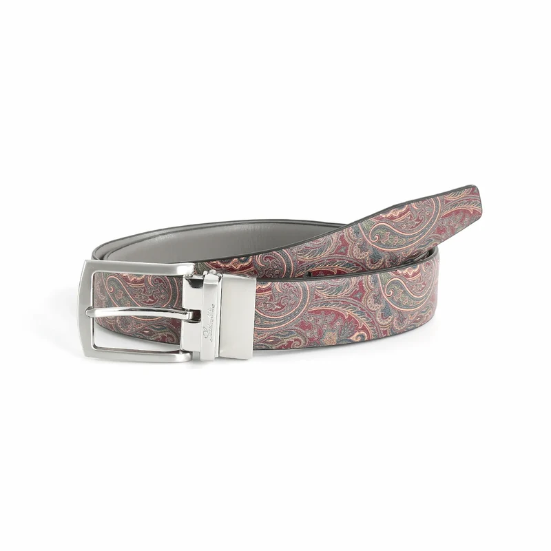 Wendegürtel Herren 3,5 cm – Paisley-Innenseite