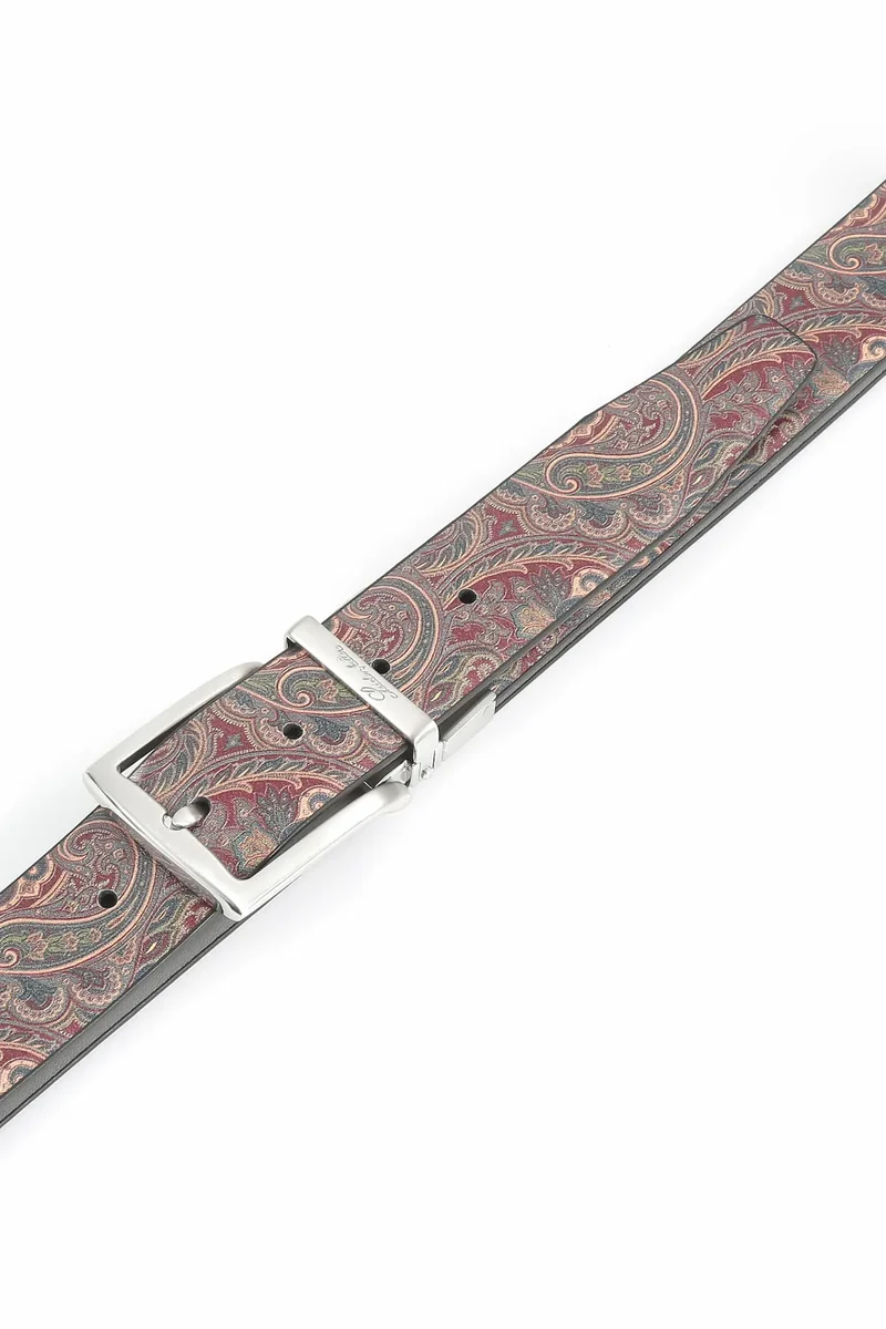 Wendegürtel Herren 3,5 cm – Paisley-Innenseite