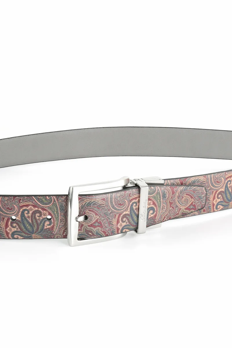 Wendegürtel Herren 3,5 cm – Paisley-Innenseite