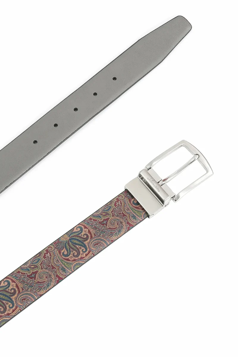 Wendegürtel Herren 3,5 cm – Paisley-Innenseite