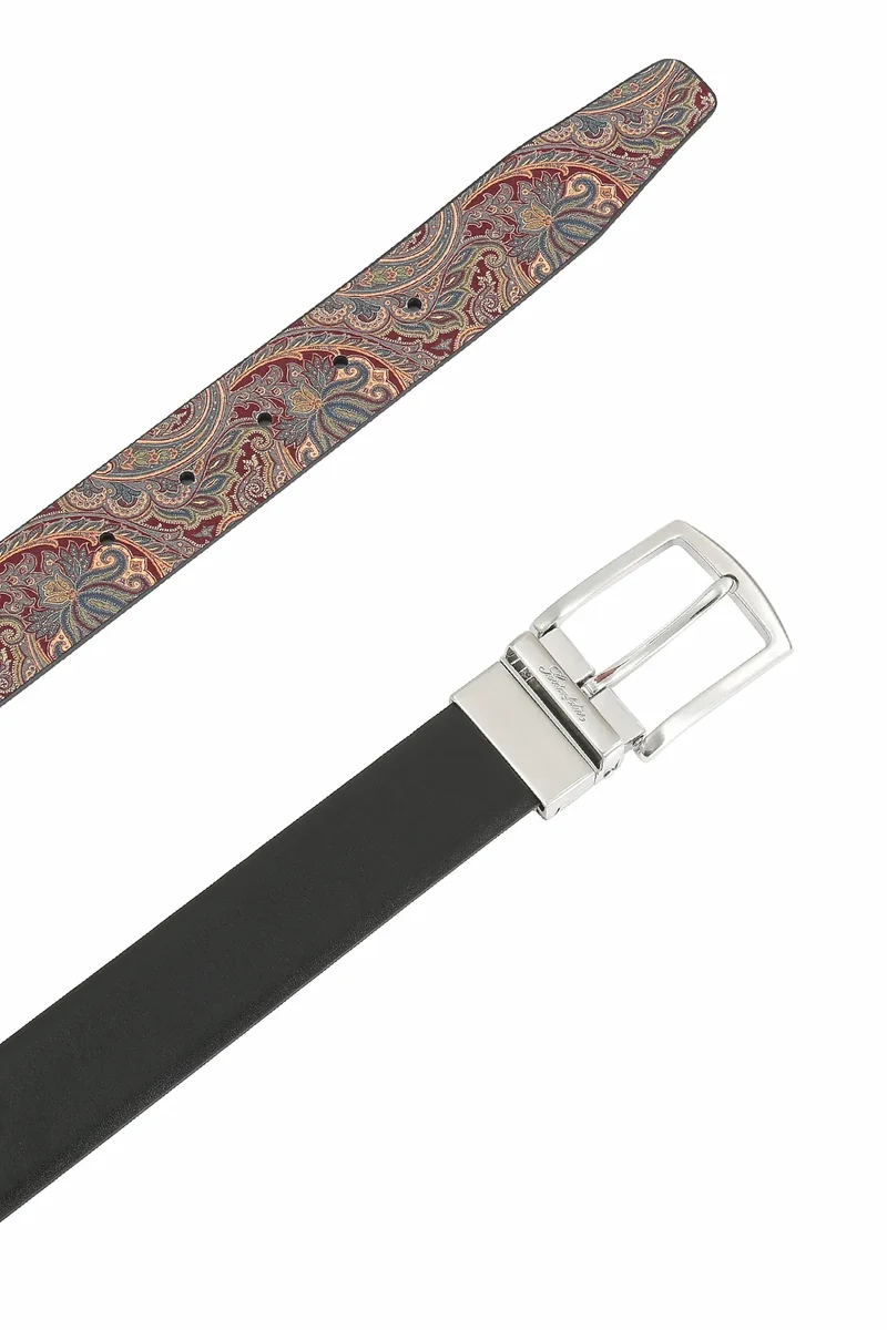 Wendegürtel Herren 3,5 cm – Paisley-Innenseite