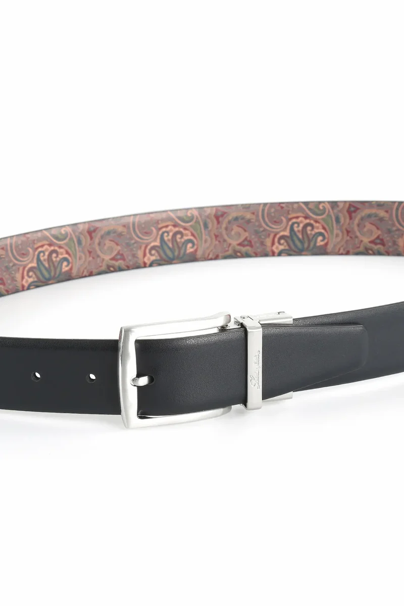 Wendegürtel Herren 3,5 cm – Paisley-Innenseite