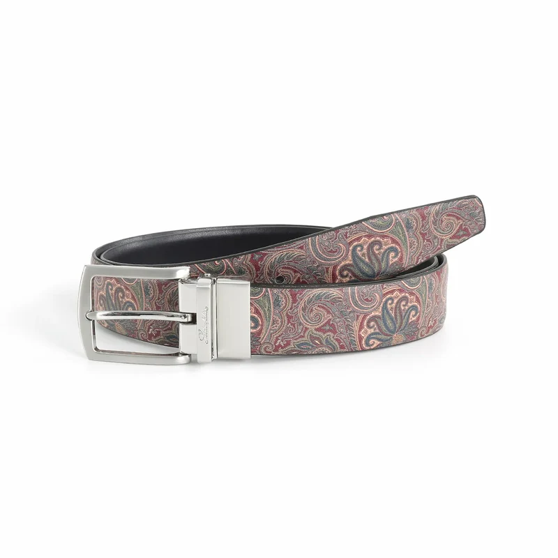 Wendegürtel Herren 3,5 cm – Paisley-Innenseite