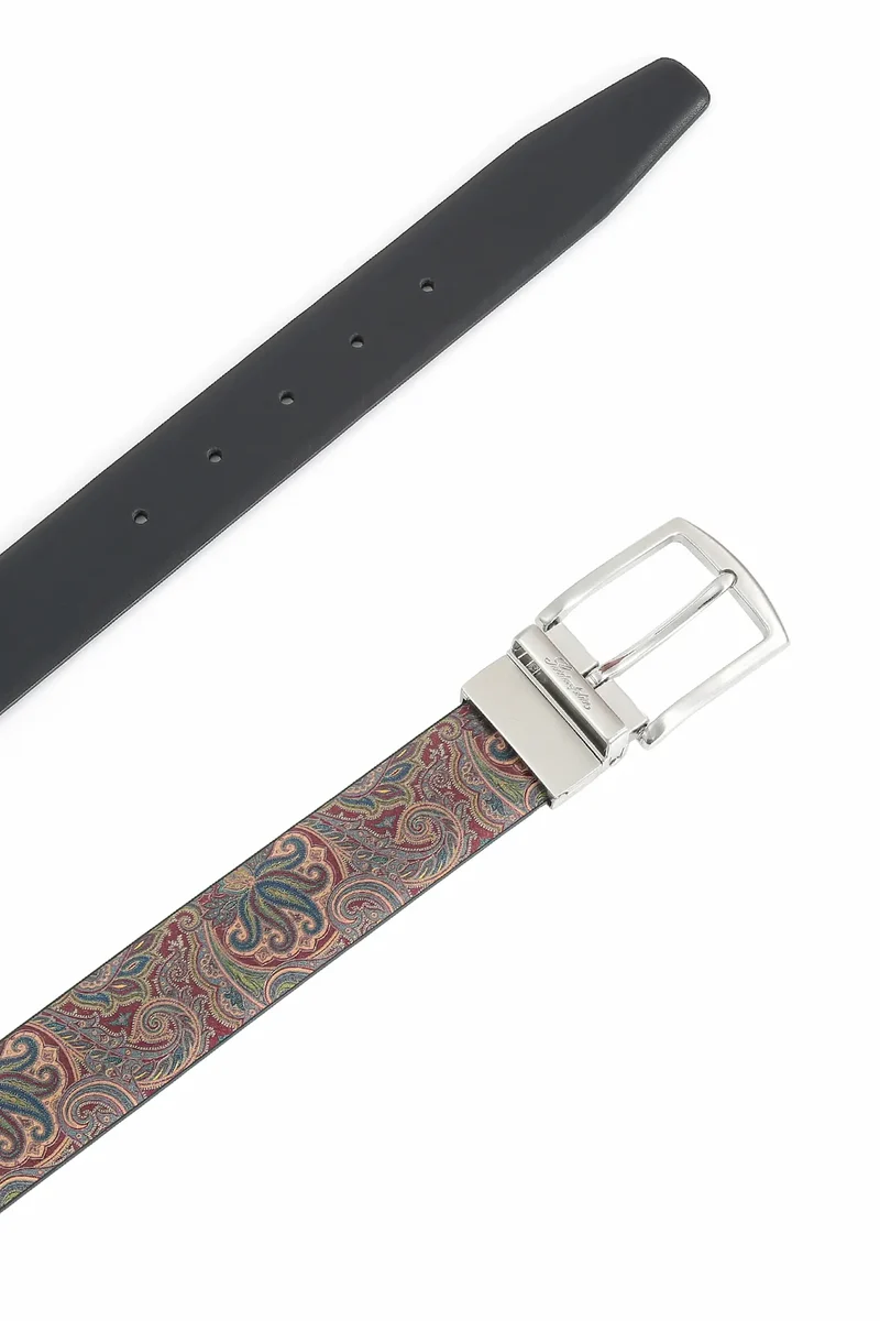Wendegürtel Herren 3,5 cm – Paisley-Innenseite
