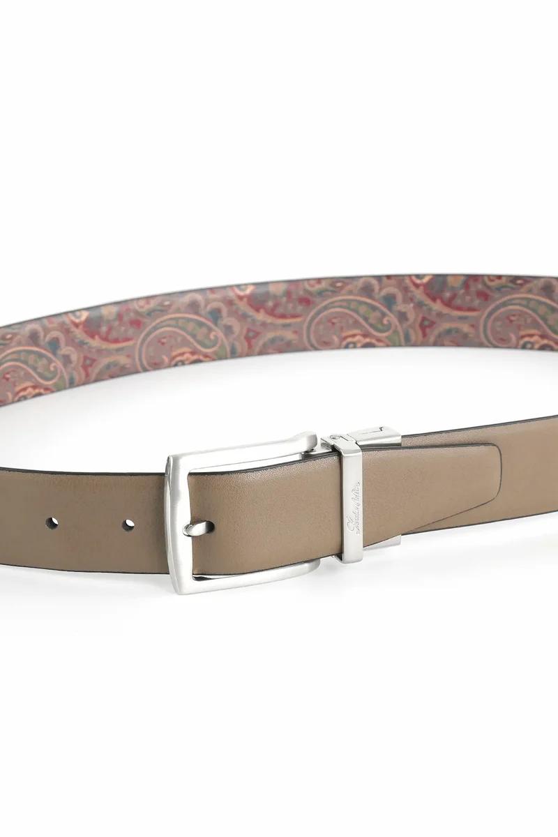 Wendegürtel Herren 3,5 cm – Paisley-Innenseite