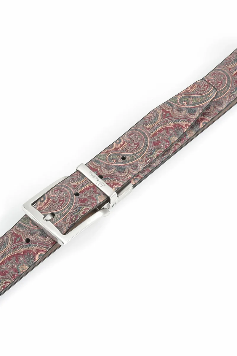 Wendegürtel Herren 3,5 cm – Paisley-Innenseite