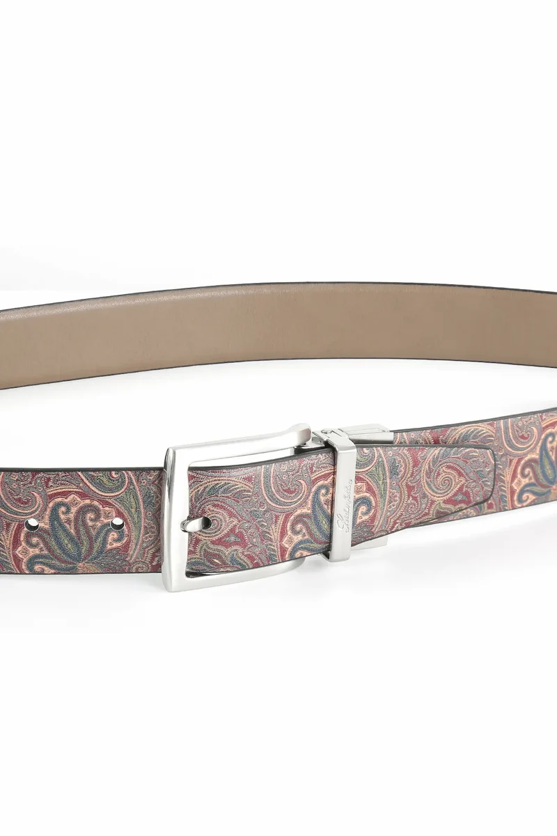 Wendegürtel Herren 3,5 cm – Paisley-Innenseite