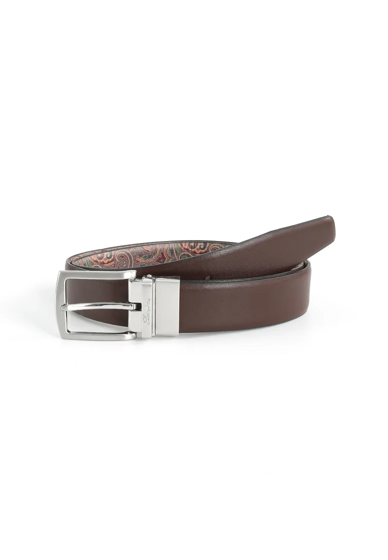 Wendegürtel Herren 3,5 cm – Paisley-Innenseite
