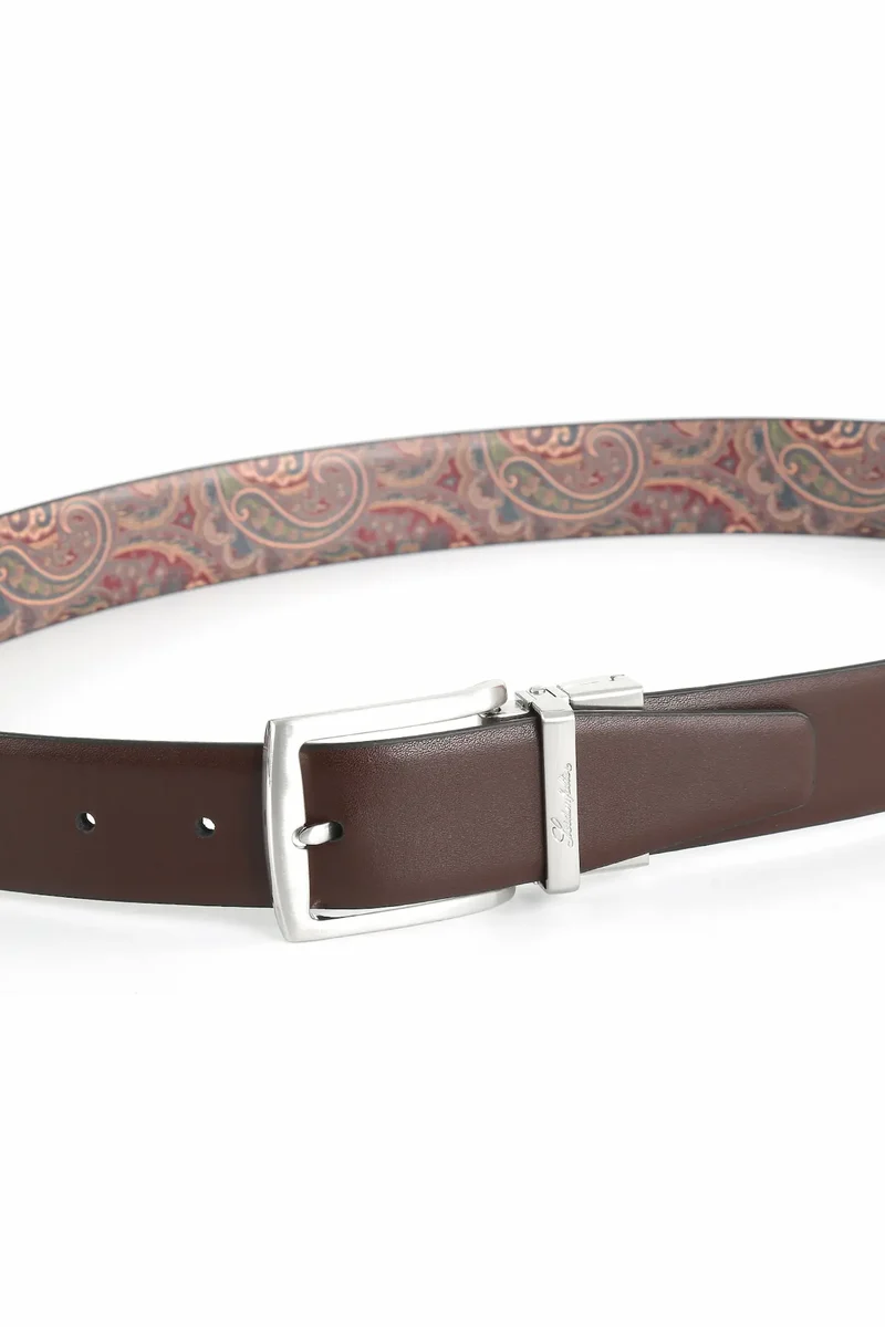 Wendegürtel Herren 3,5 cm – Paisley-Innenseite
