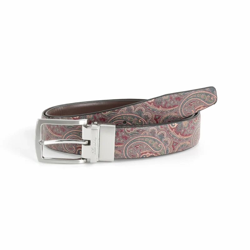 Wendegürtel Herren 3,5 cm – Paisley-Innenseite