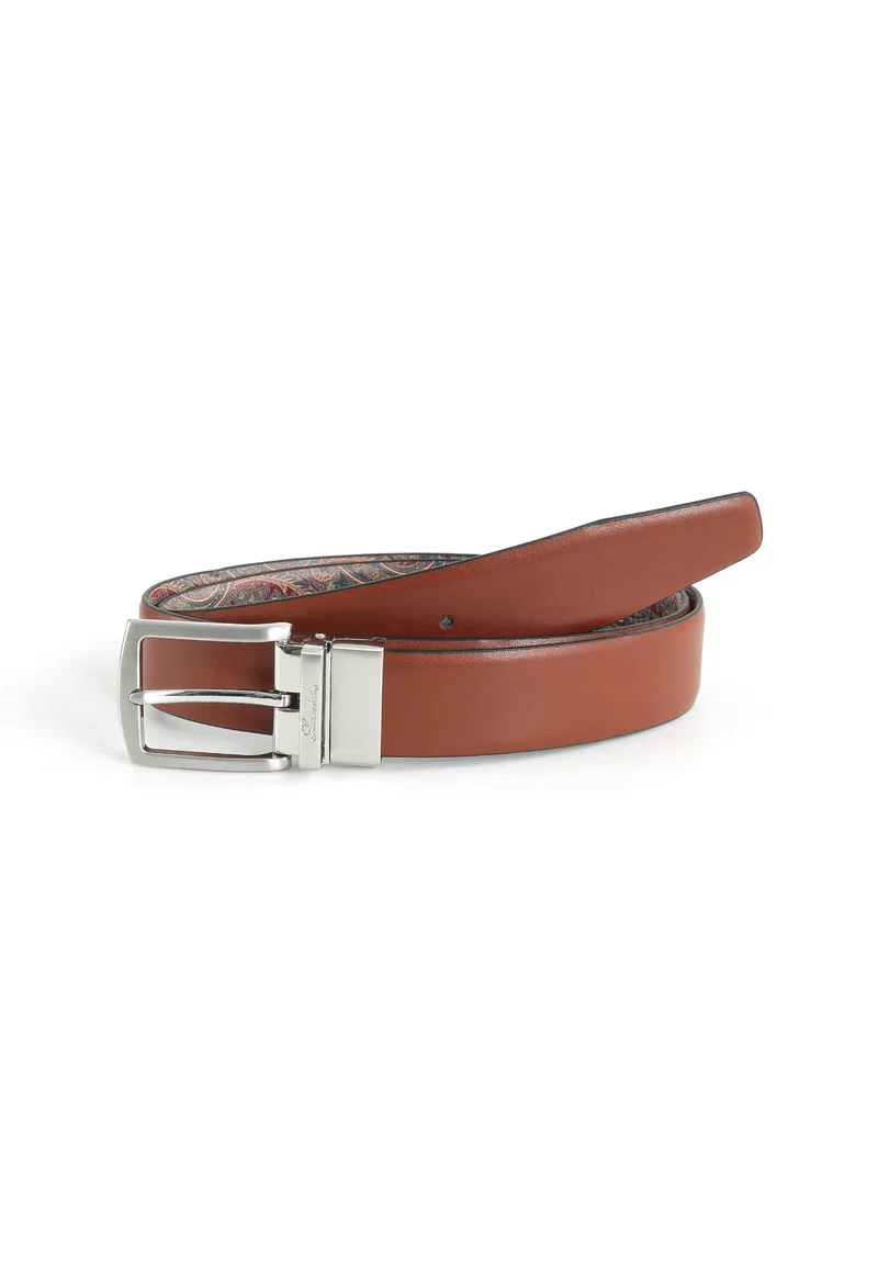 Wendegürtel Herren 3,5 cm – Paisley-Innenseite