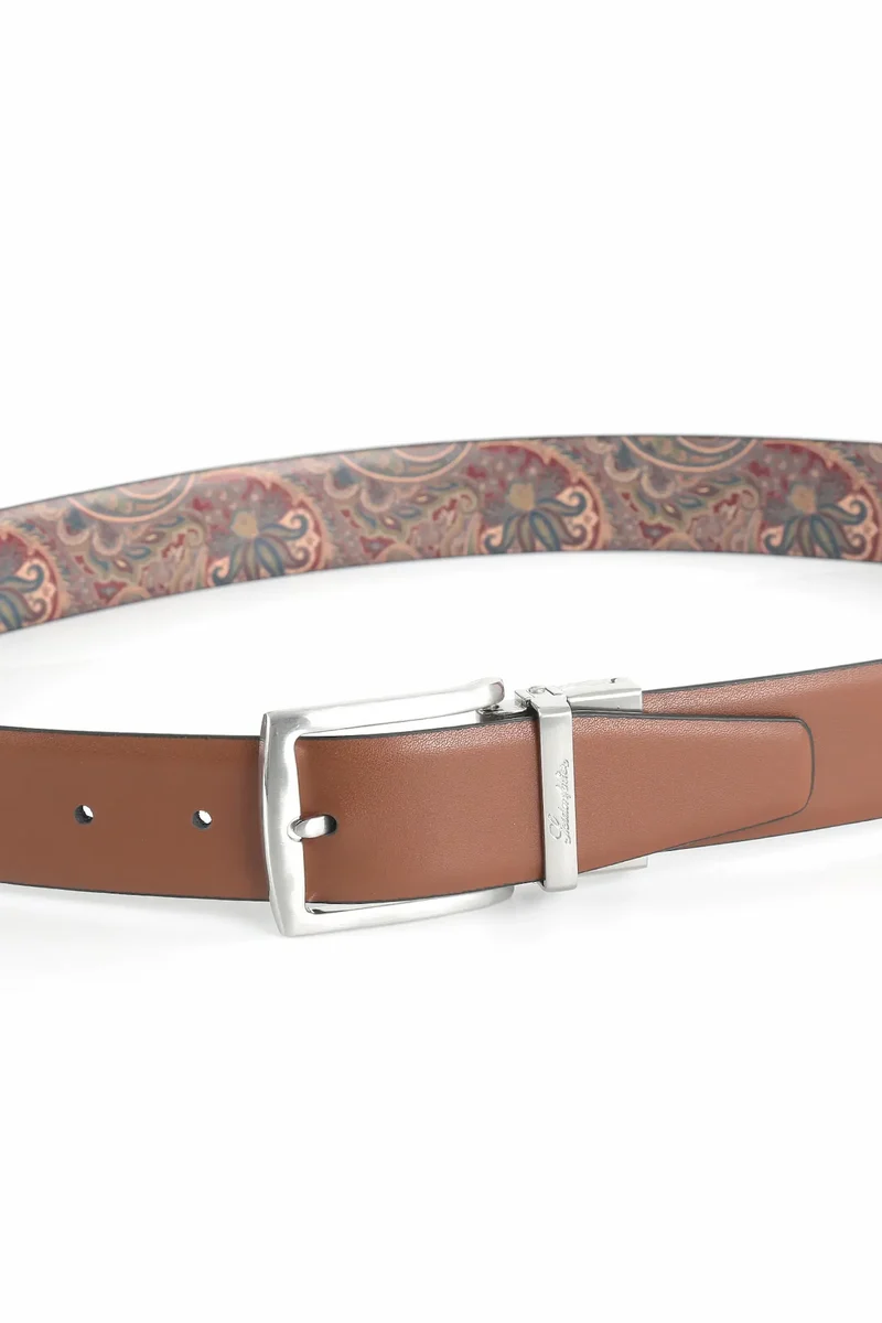 Wendegürtel Herren 3,5 cm – Paisley-Innenseite