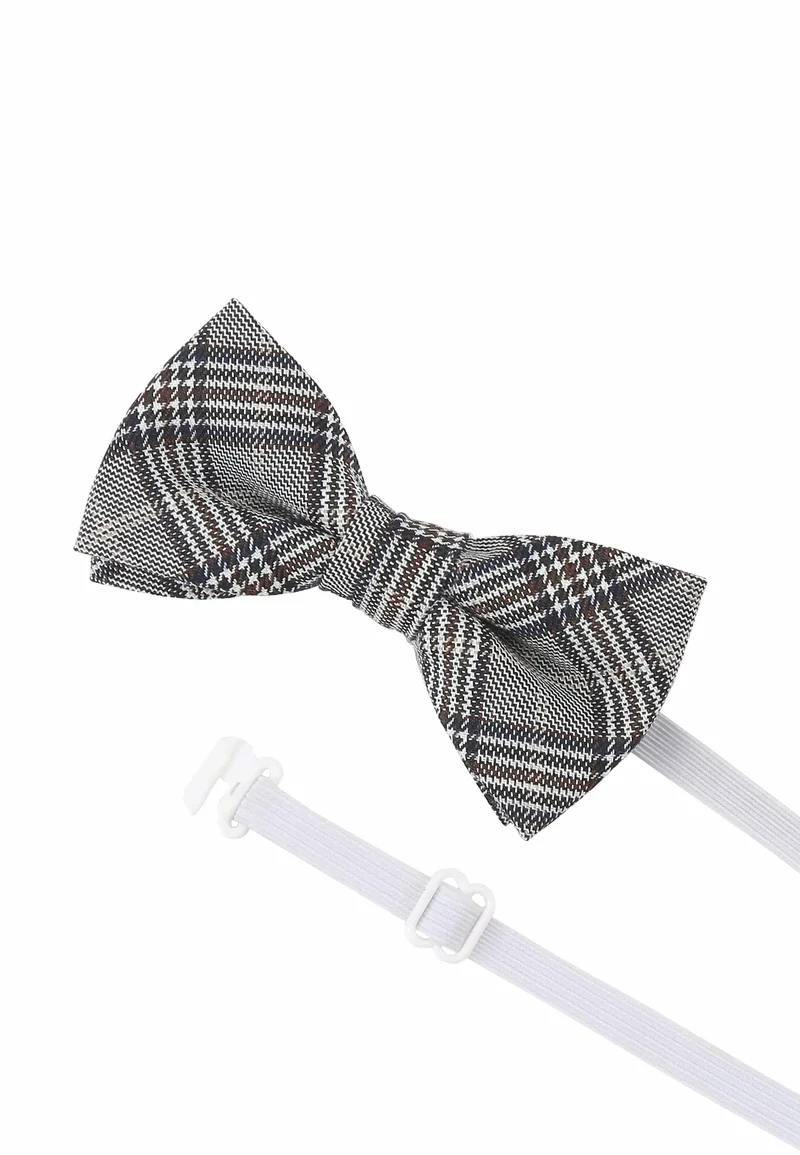 Kids Fliege & Einstecktuch Set – Glencheck