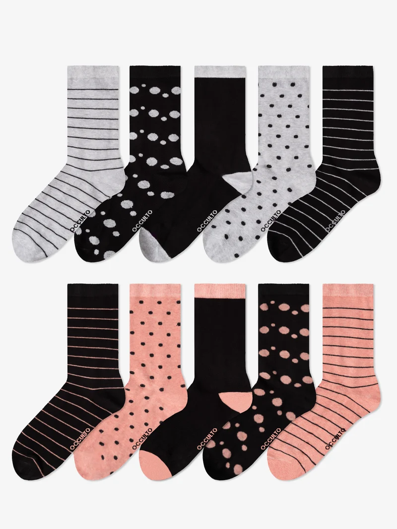 Lotte - Baumwollsocken bunt Damen