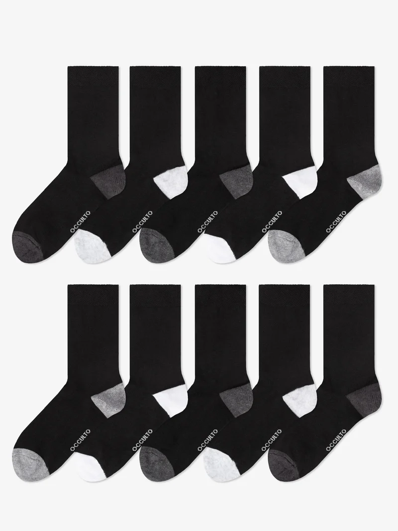Gertrud - Baumwollsocken mit Farbakzente Damen