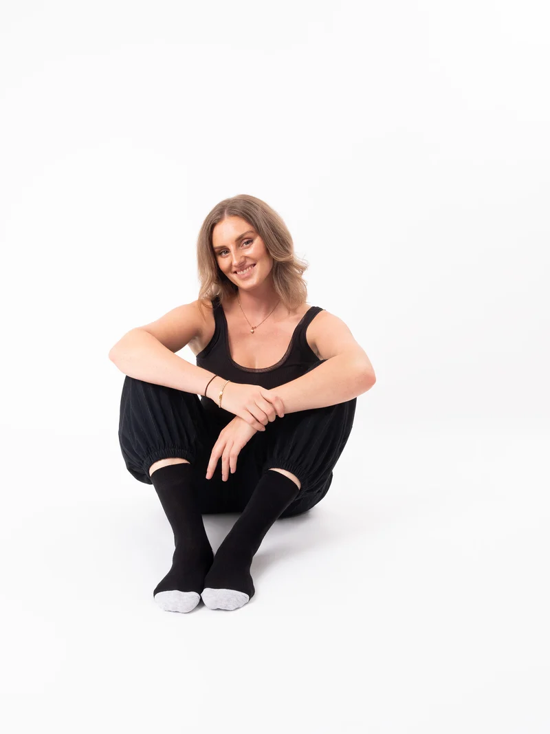 Gertrud - Baumwollsocken mit Farbakzente Damen