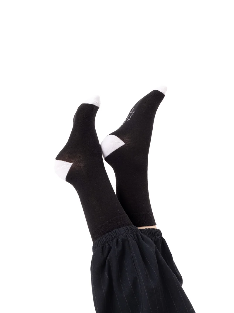 Gertrud - Baumwollsocken mit Farbakzente Damen