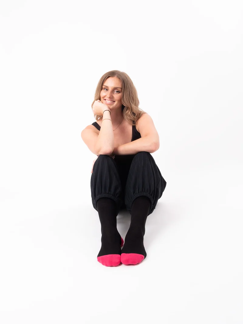 Gertrud - Baumwollsocken mit Farbakzente Damen
