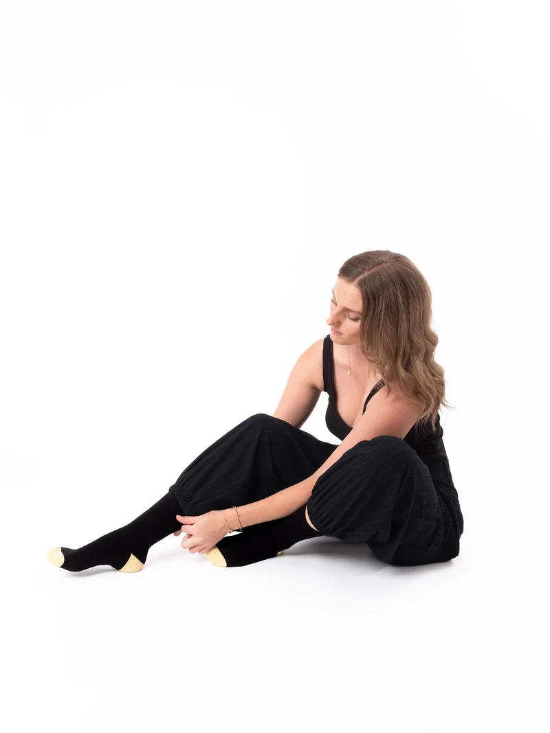 Gertrud - Baumwollsocken mit Farbakzente Damen