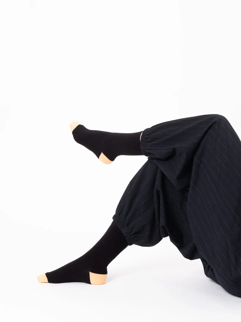 Gertrud - Baumwollsocken mit Farbakzente Damen