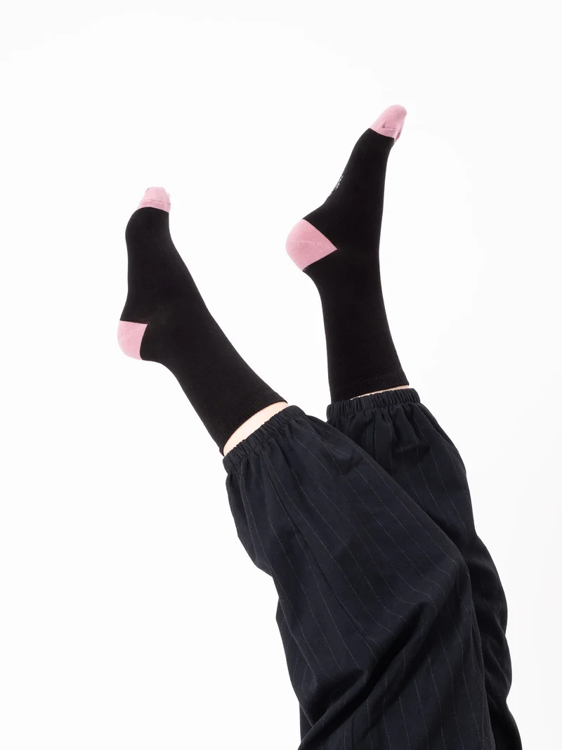 Gertrud - Baumwollsocken mit Farbakzente Damen