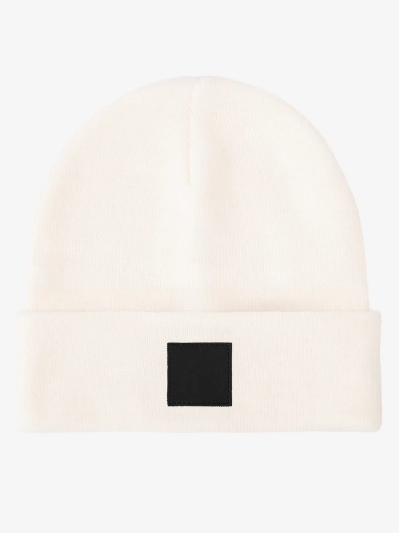 Beanie - Wintermütze Schwarzer Patch