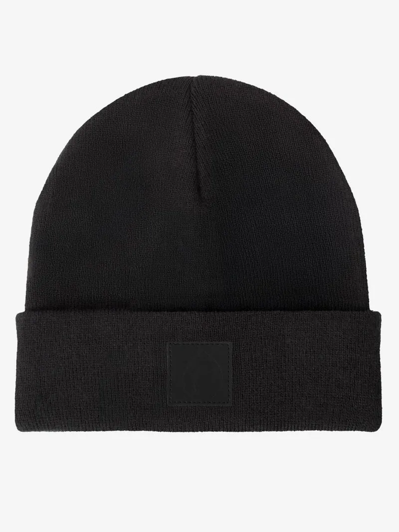 Beanie - Wintermütze Schwarzer Patch