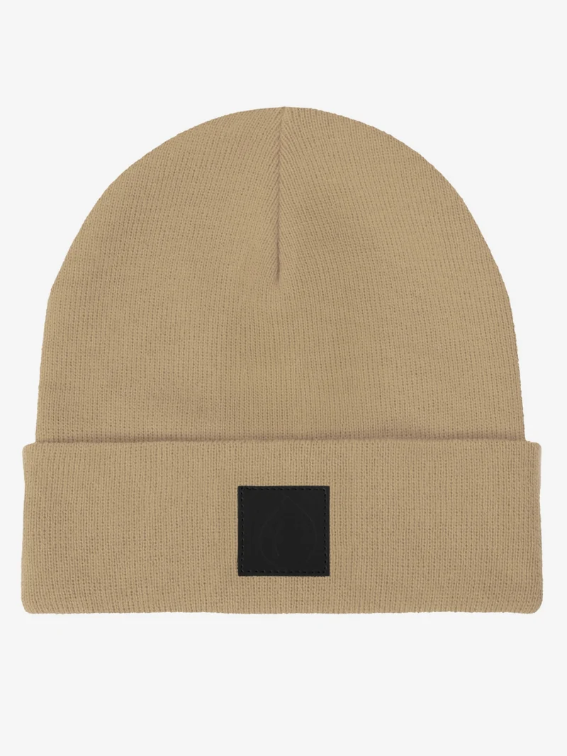 Beanie - Wintermütze Schwarzer Patch