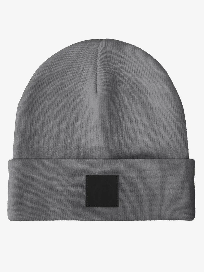 Beanie - Wintermütze Schwarzer Patch