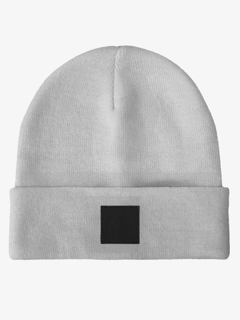 Beanie - Wintermütze Schwarzer Patch