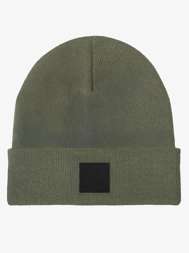 Beanie - Wintermütze Schwarzer Patch