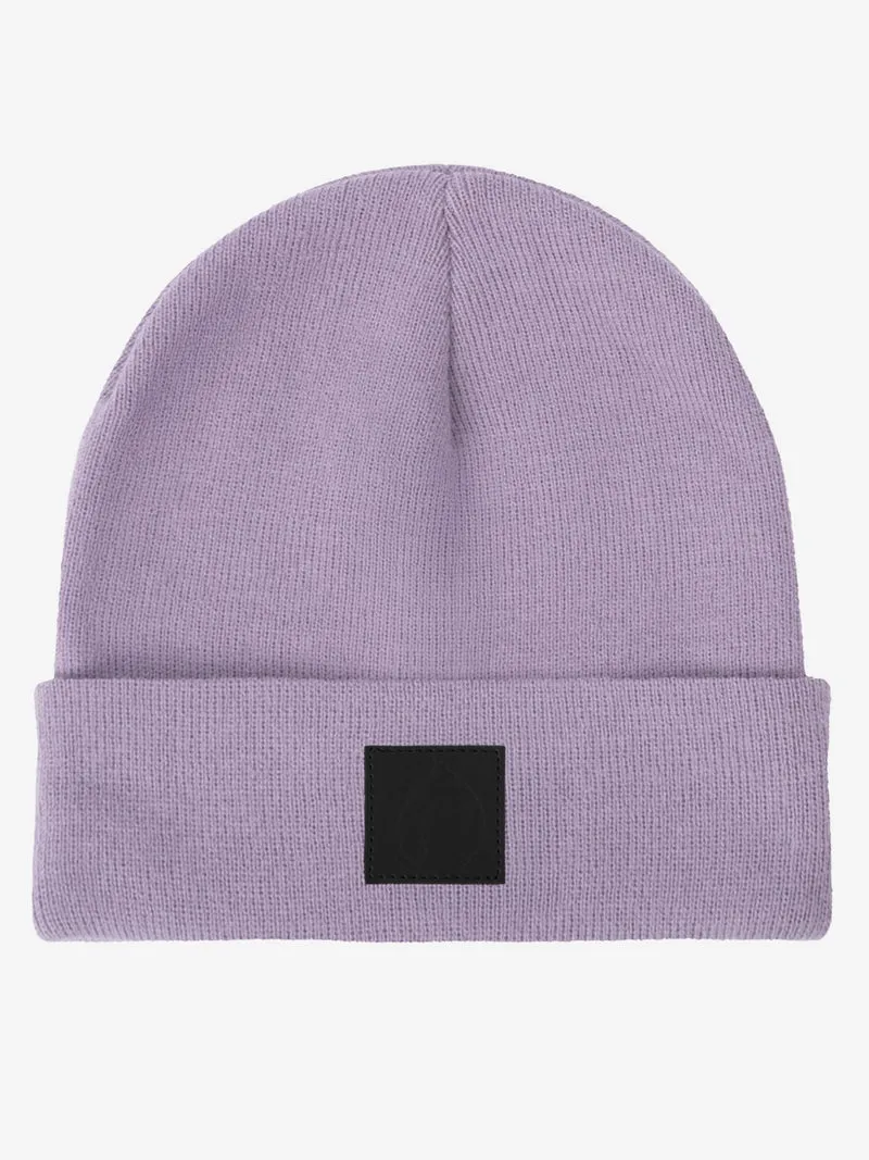Beanie - Wintermütze Schwarzer Patch