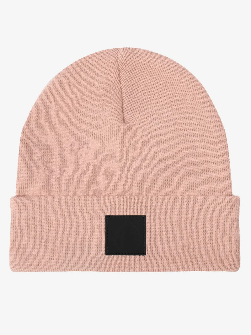 Beanie - Wintermütze Schwarzer Patch