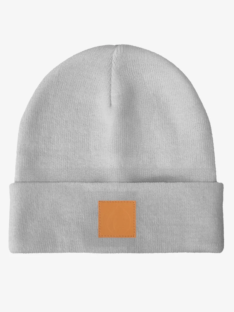Beanie - Wintermütze Brauner Patch